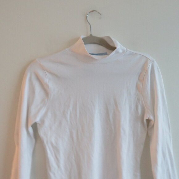 HILL HOUSE HOME The Luna Bodysuit in White Jersey Minimalist Neutral - Size S - Picture 5 of 15